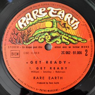 RARE EARTH GET READY 1970 LP EN MUY BUEN ESTADO