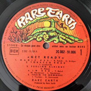 RARE EARTH GET READY 1970 LP EN MUY BUEN ESTADO