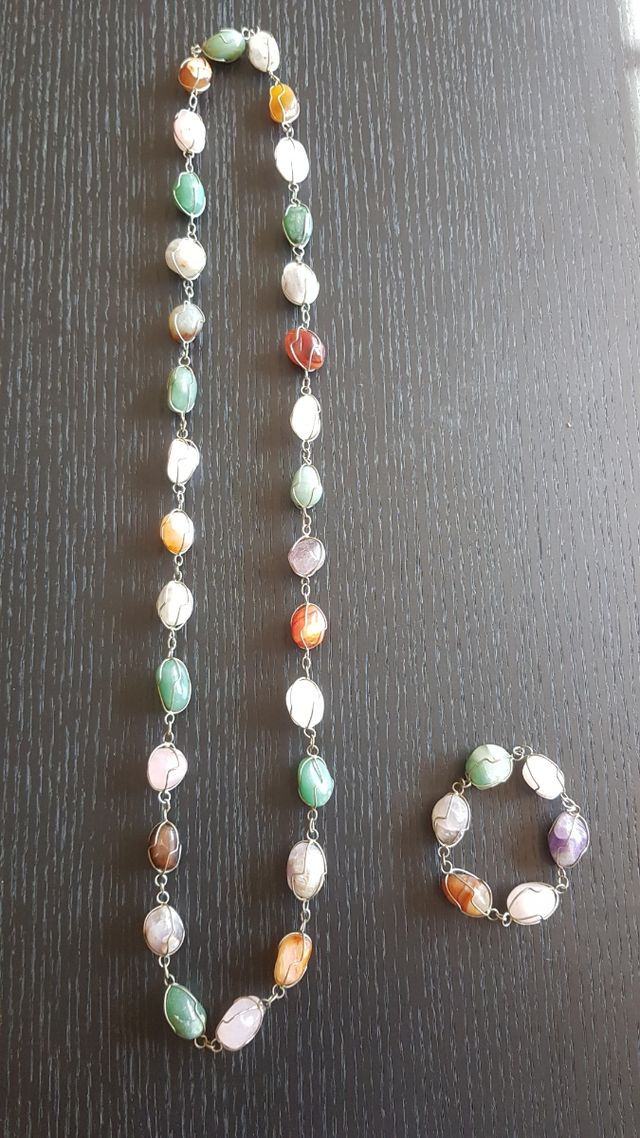 Collar y pulsera a juego vintage