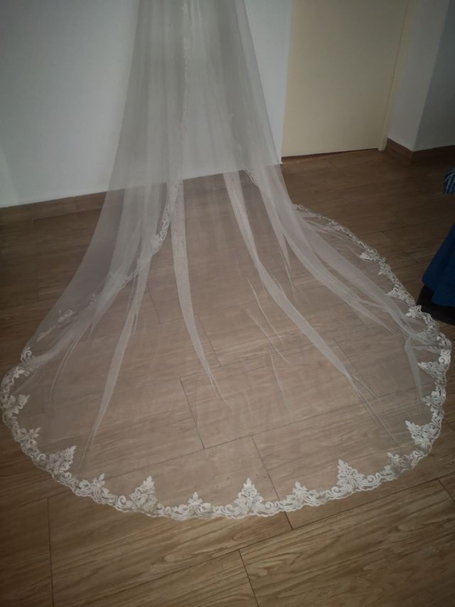 !!OFERTON¡¡ Velo Novia Rosa Clará