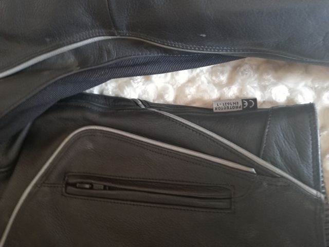 CHAQUETA MOTO PIEL ISX