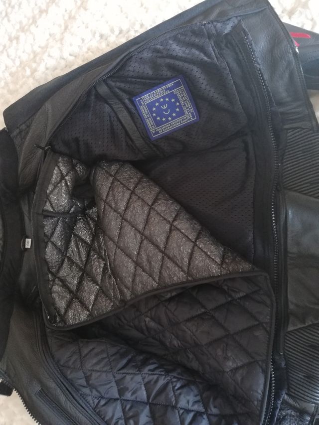 CHAQUETA MOTO PIEL ISX