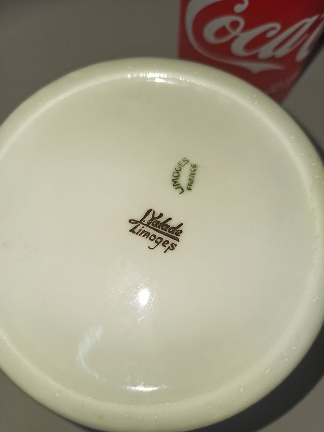 antiguo tibor de porcelana de Limoges