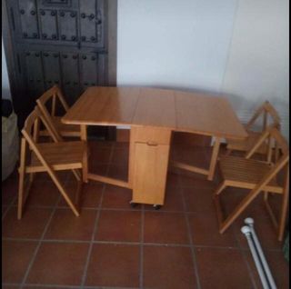 mesa plegable con sillas dentro malaga mesa plegable con sillas dentro malaga