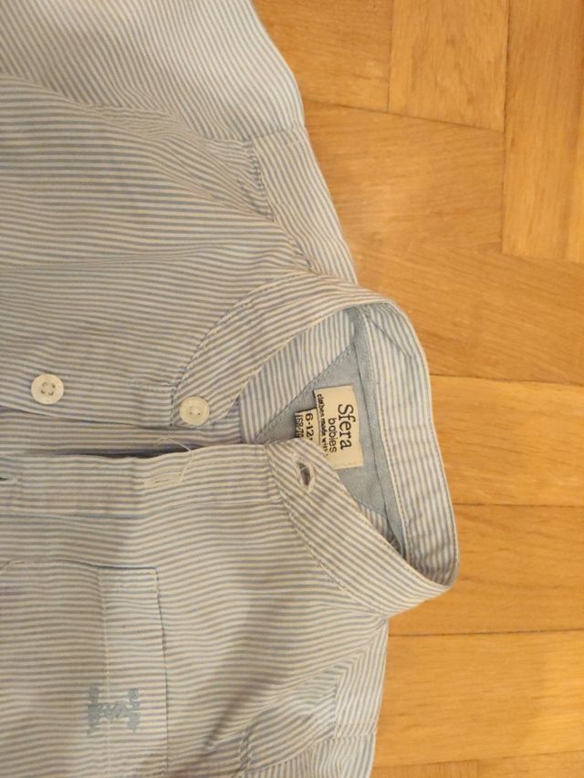 Lote camisas niño de vestir de 6 a 12 meses