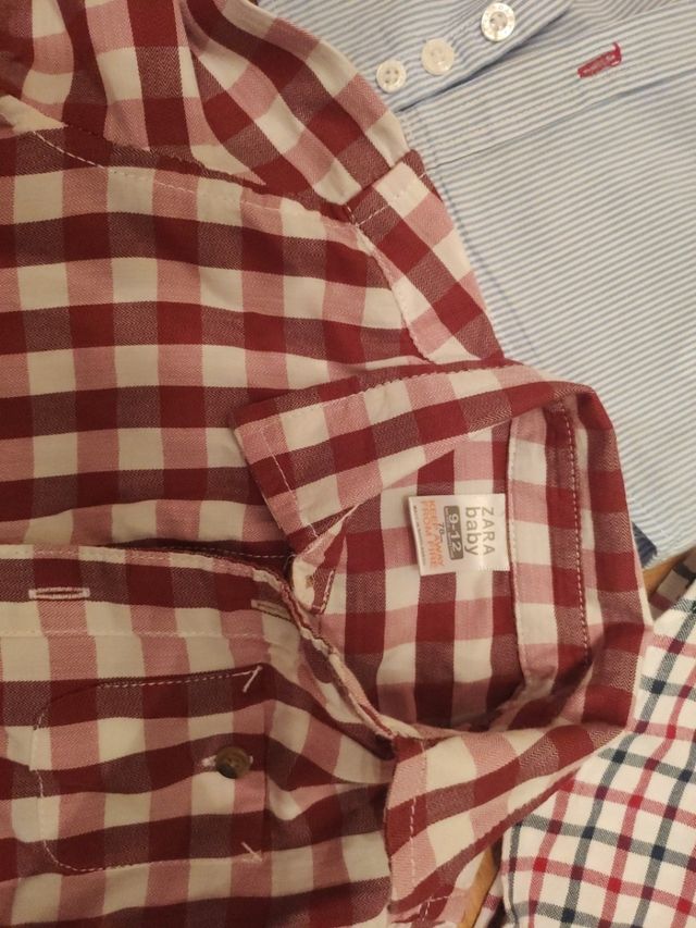 Lote camisas niño de vestir de 6 a 12 meses