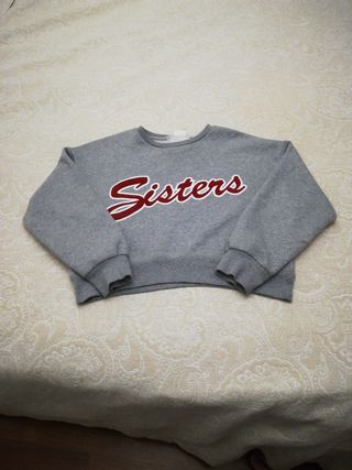 Sudadera gris niña zara de segunda mano por 5 EUR en Basauri en WALLAPOP