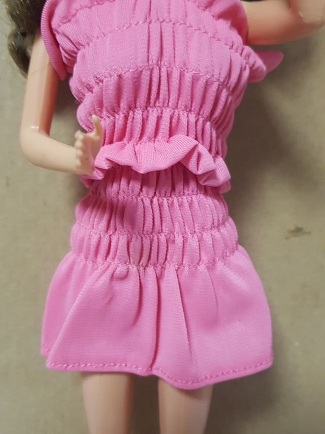 VESTIDO CORTO ROSA PARA BARBIE