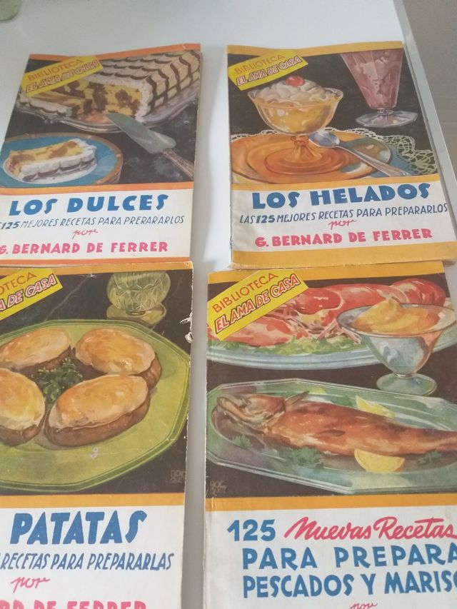 LIBROS COCINA.BIBLIOTECA EL AMA DE CASA