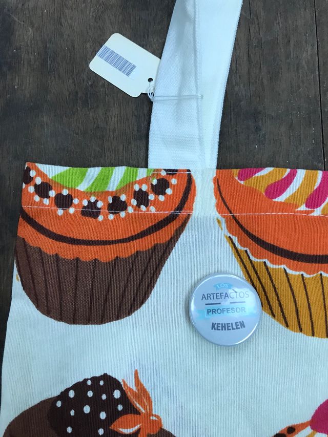 Tote bag I love cupcakes algodón