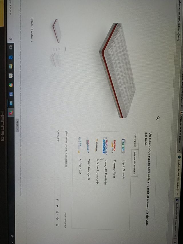 colchon de cuna viscoelástico como nuevo