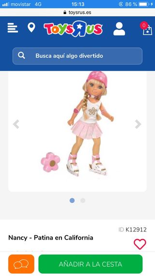 nancy patinadora toysrus