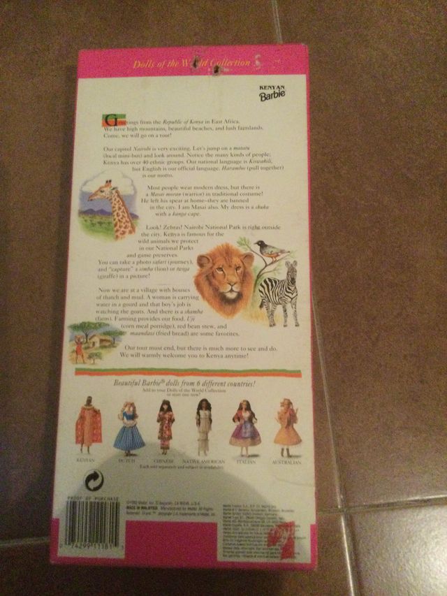 Barbie Kenyan Dolls of the World  A estrenar.