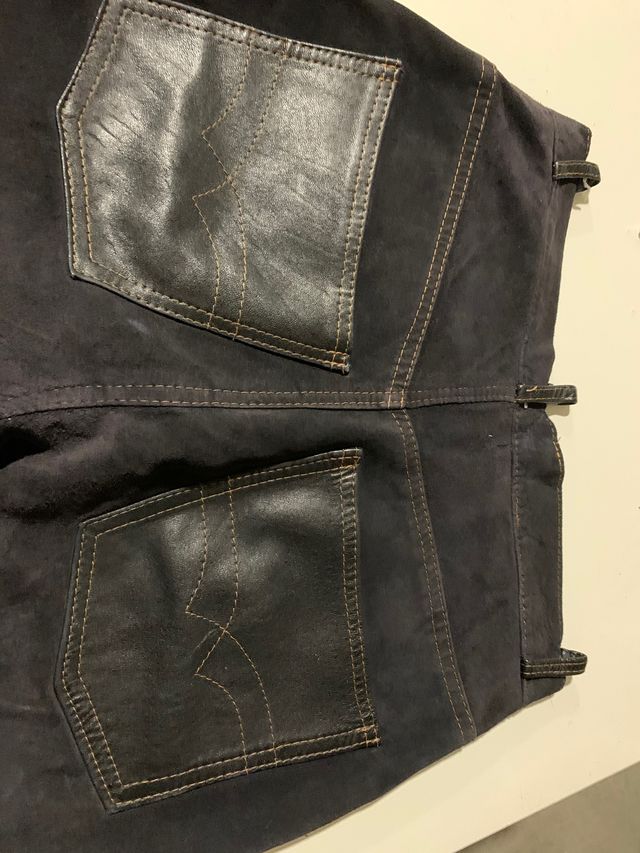 Pantalones piel mujer