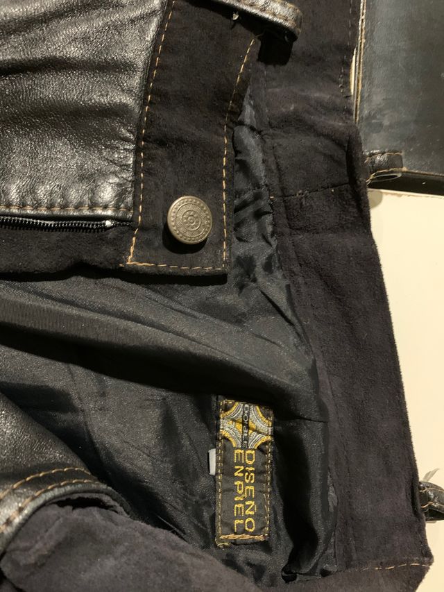 Pantalones piel mujer