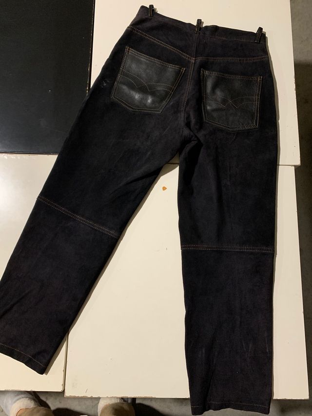 Pantalones piel mujer