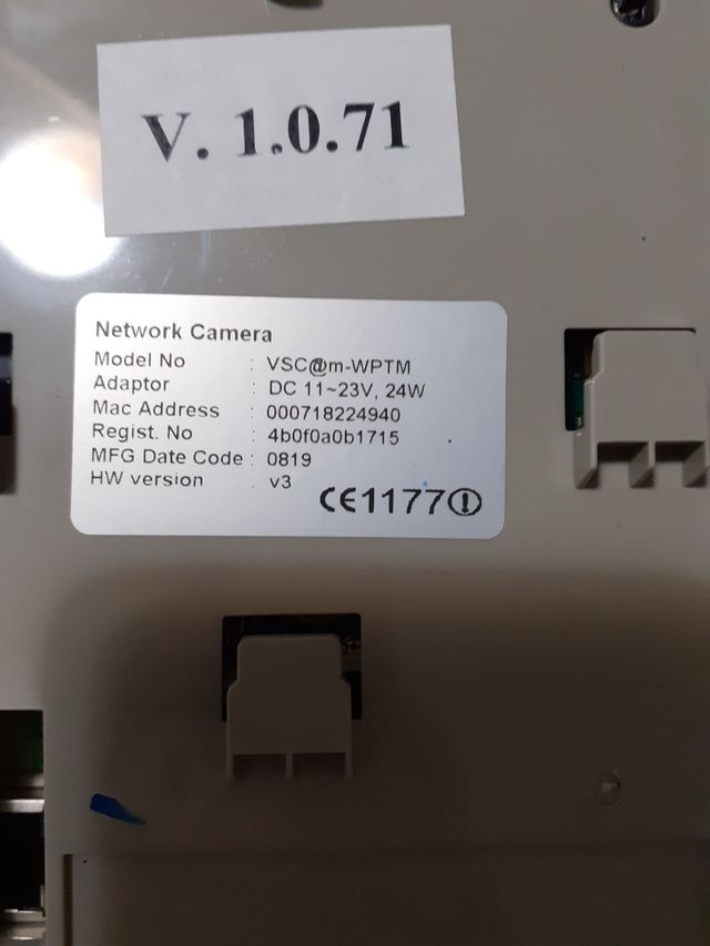 3 cámaras de videovigilancia