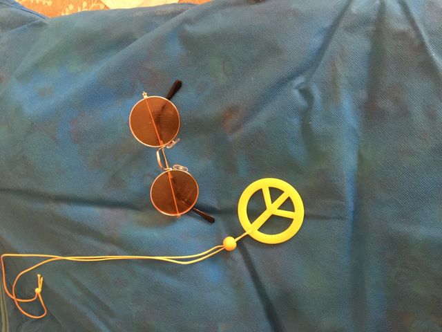 Disfraz de hippie niña