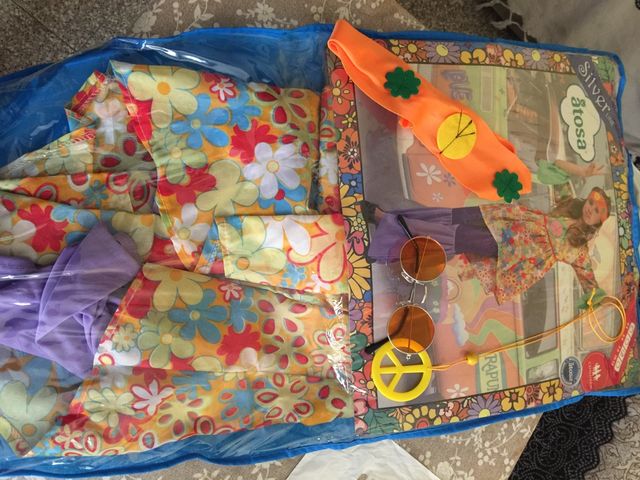 Disfraz de hippie niña