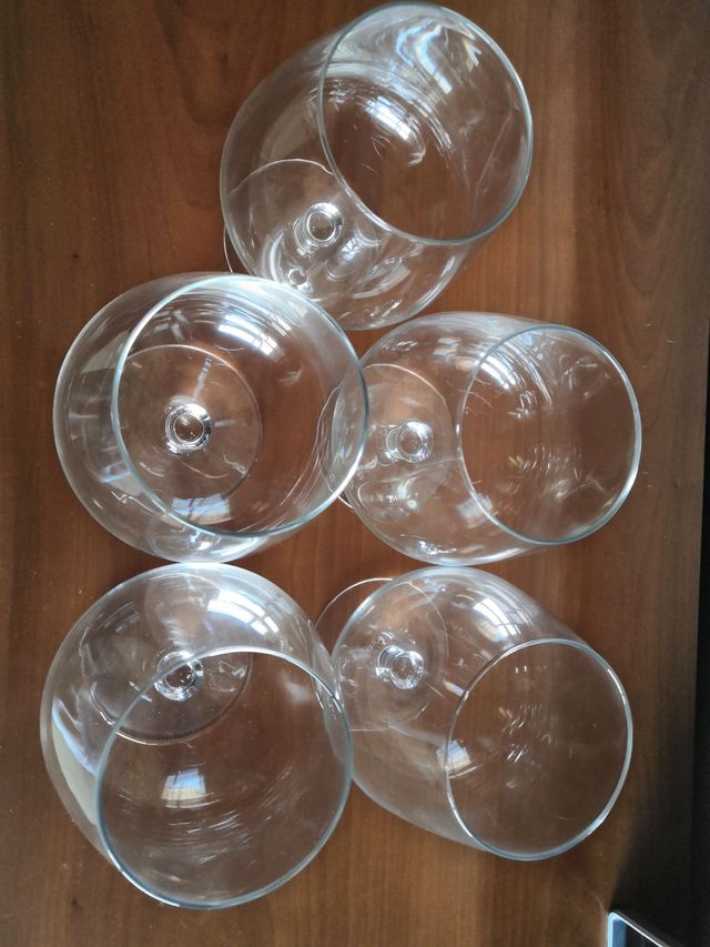 5 Copas licor de gran tamaño