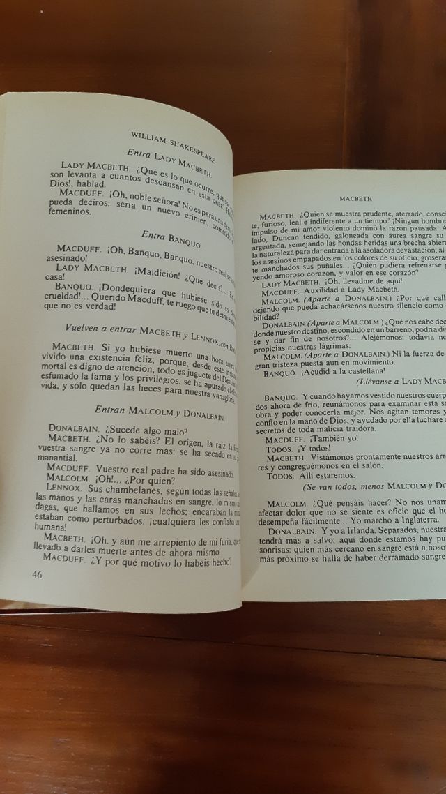 Hamlet, Macbeth y otras obras.