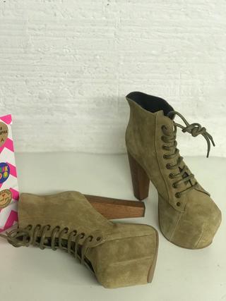BOTIN JEFFREY CAMPBELL NOBUCK BEIGE T.38 nuevos