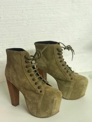 BOTIN JEFFREY CAMPBELL NOBUCK BEIGE T.38 nuevos