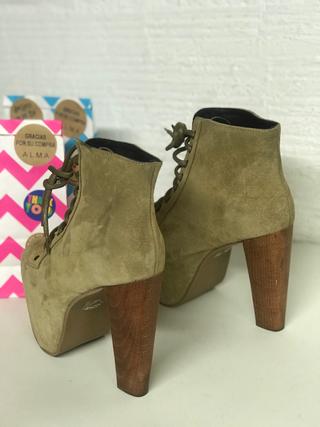 BOTIN JEFFREY CAMPBELL NOBUCK BEIGE T.38 nuevos