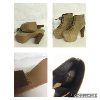 BOTIN JEFFREY CAMPBELL NOBUCK BEIGE T.38 nuevos