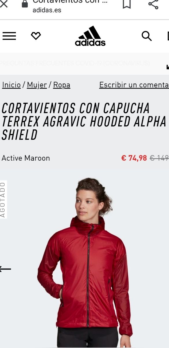 Espectacular En expansión Supone CORTAVIENTOS ADIDAS TERREX AGRAVIC HOODED ALP de segunda mano por 30 € en Gelves en WALLAPOP Espectacular En expansión Supone CORTAVIENTOS ADIDAS TERREX AGRAVIC HOODED ALP de segunda mano por 30 € en Gelves en WALLAPOP