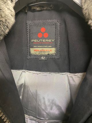 ANORAK PLUMA OCA PEUTEREY NEGRO T.42 nueva