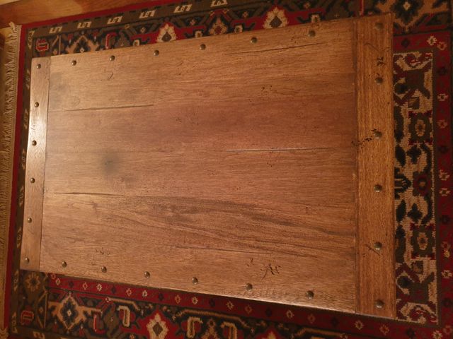 MESA DE ROBLE Y FORJA