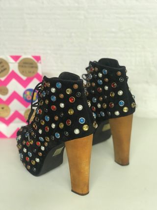 BOTIN JEFFREY CAMPBELL T.38 negro / Cristal