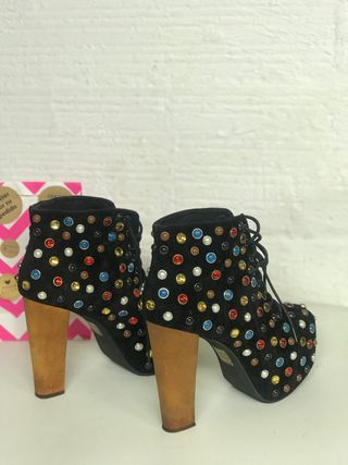 BOTIN JEFFREY CAMPBELL T.38 negro / Cristal