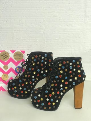 BOTIN JEFFREY CAMPBELL T.38 negro / Cristal