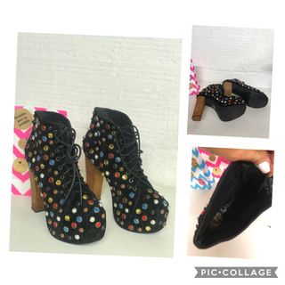 BOTIN JEFFREY CAMPBELL T.38 negro / Cristal