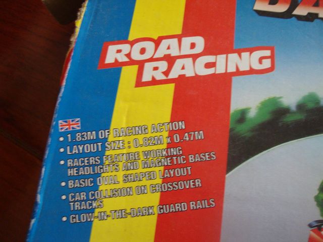 DAY GLOW RACING NUEVO JUEGO MESA ANTIGUO VINTAGE