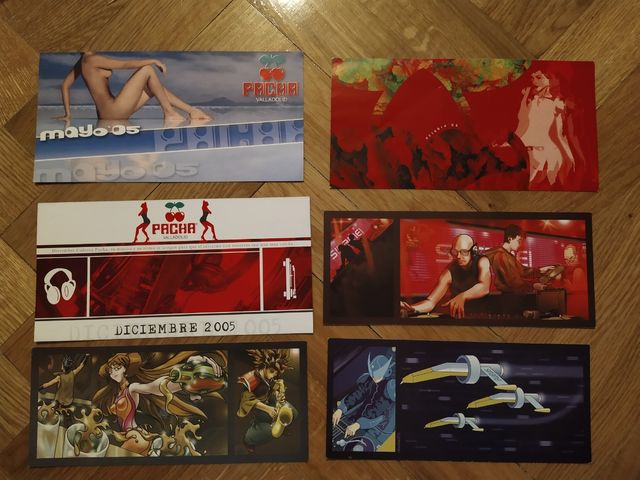 Lote 11 flyers discoteca Pacha Valladolid.