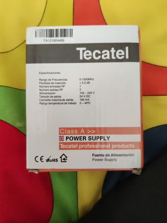Tecatel - Fuente de alimentación 24V, 160mA, 2 sal
