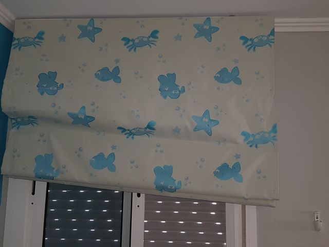 conjunto lamparas y estor