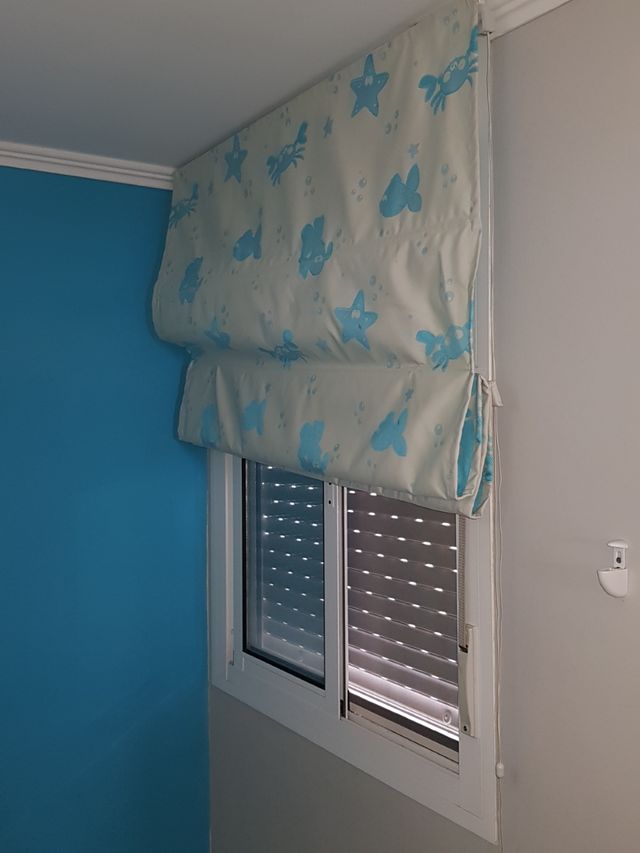 conjunto lamparas y estor