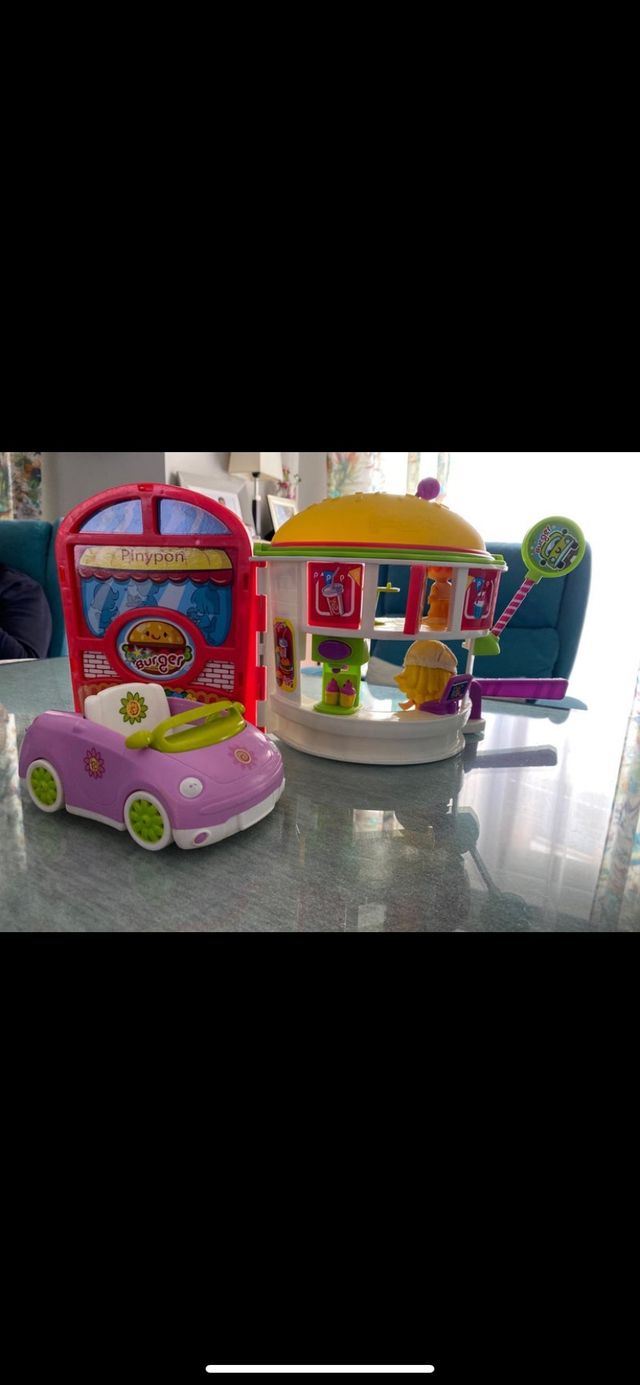 Burguer King de pin y pon y coche de regalo