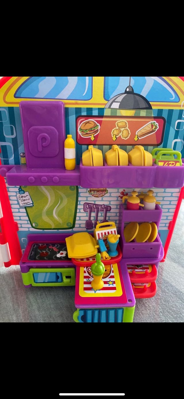 Burguer King de pin y pon y coche de regalo