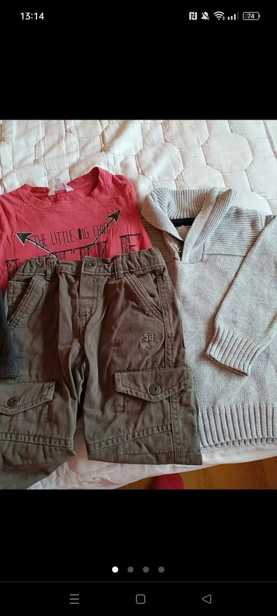 Lote de ropa de niño, Chicco y Zara T-3