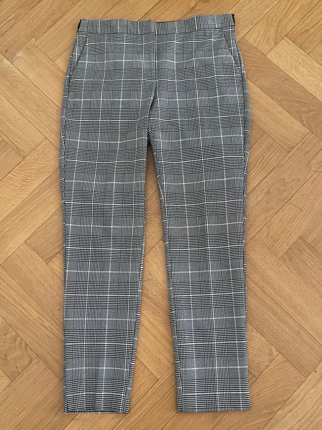 2 PANTALONES ZARA CUADROS PRINCIPE DE GALES