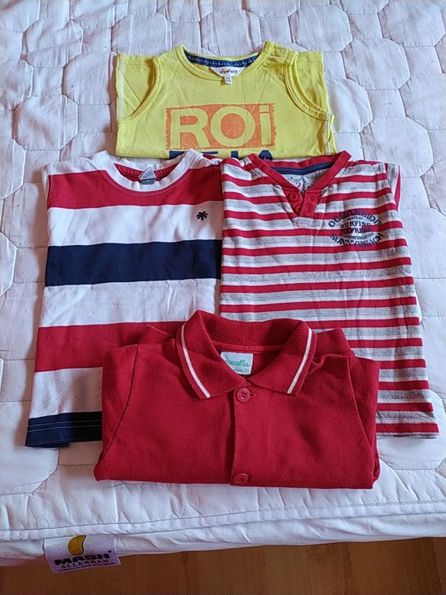 Lote camisetas y chaqueta talla 2