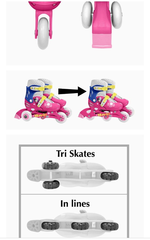 Patines Minnie ajustables del 27 al 30