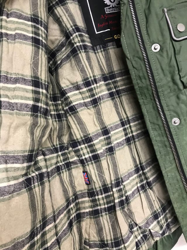 CHAQUETA BELSTAFF VERDE T.42 nueva