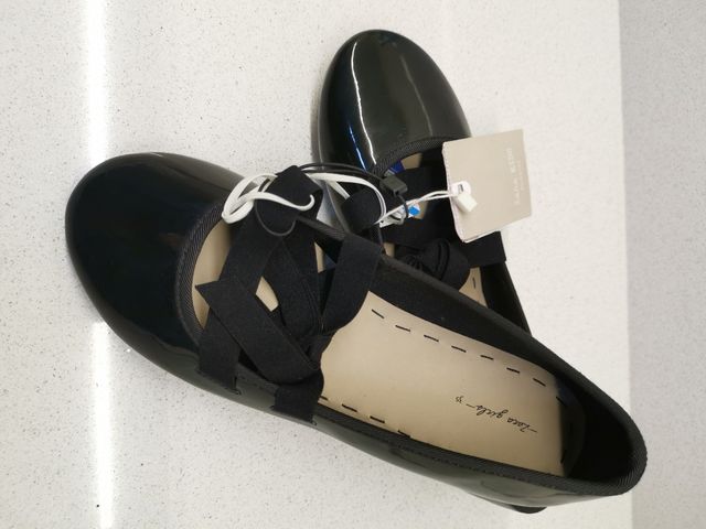 bailarinas charol negras Zara T35