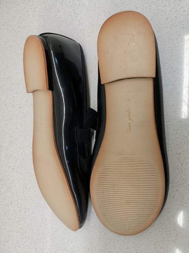 bailarinas charol negras Zara T35